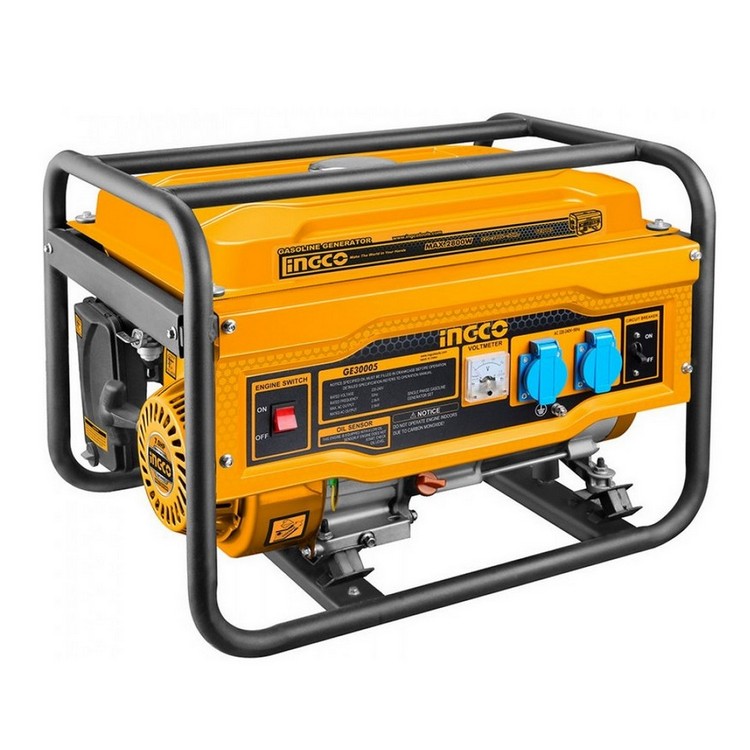 Бензиновий електрогенератор Ingco GE30006, 1 фаза (220-240В) 2,5 кВт